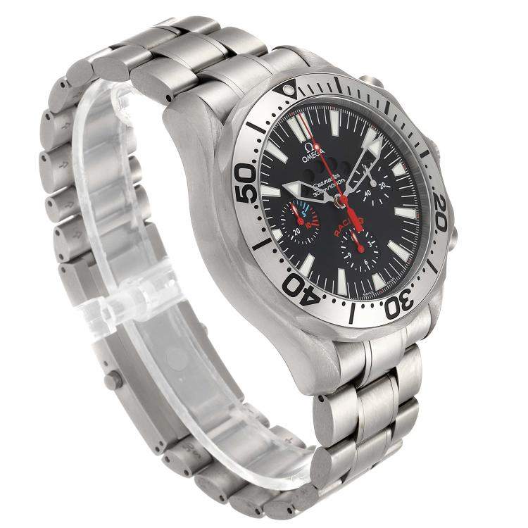 Pre Owned Omega Black Titanium Seamaster Regatta Racing 2269.52.00 Men's Wristwatch 44 MM
