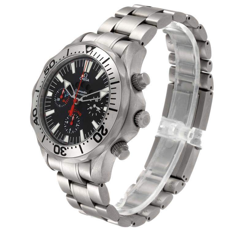 Pre Owned Omega Black Titanium Seamaster Regatta Racing 2269.52.00 Men's Wristwatch 44 MM