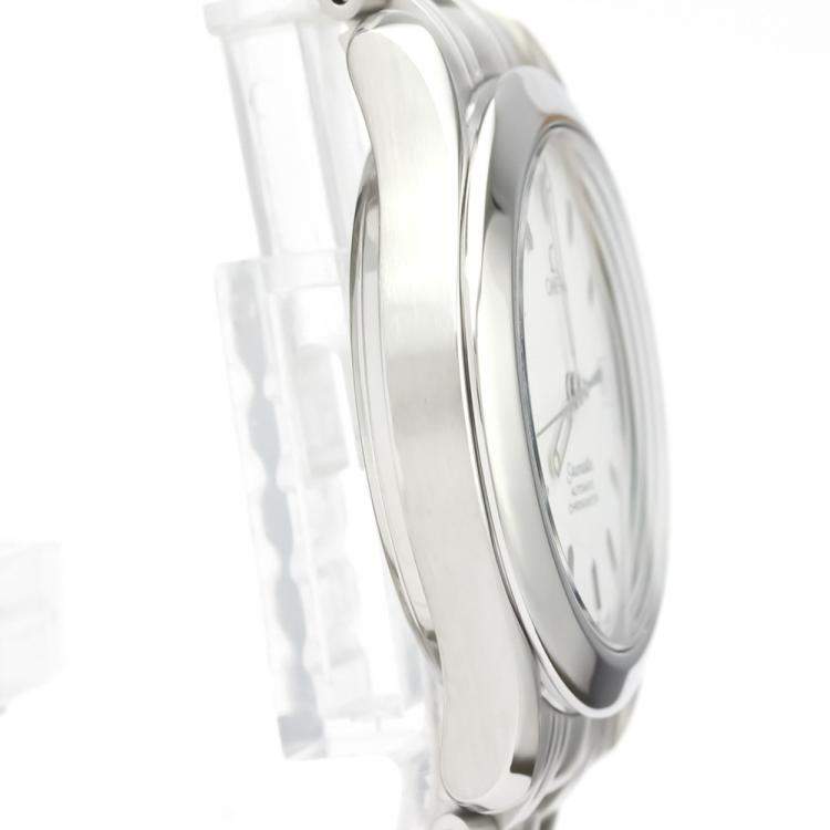 Pre Owned Omega Silver Stainless Steel Seamaster 2501.21 Automatic Men's Wristwatch 36 MM