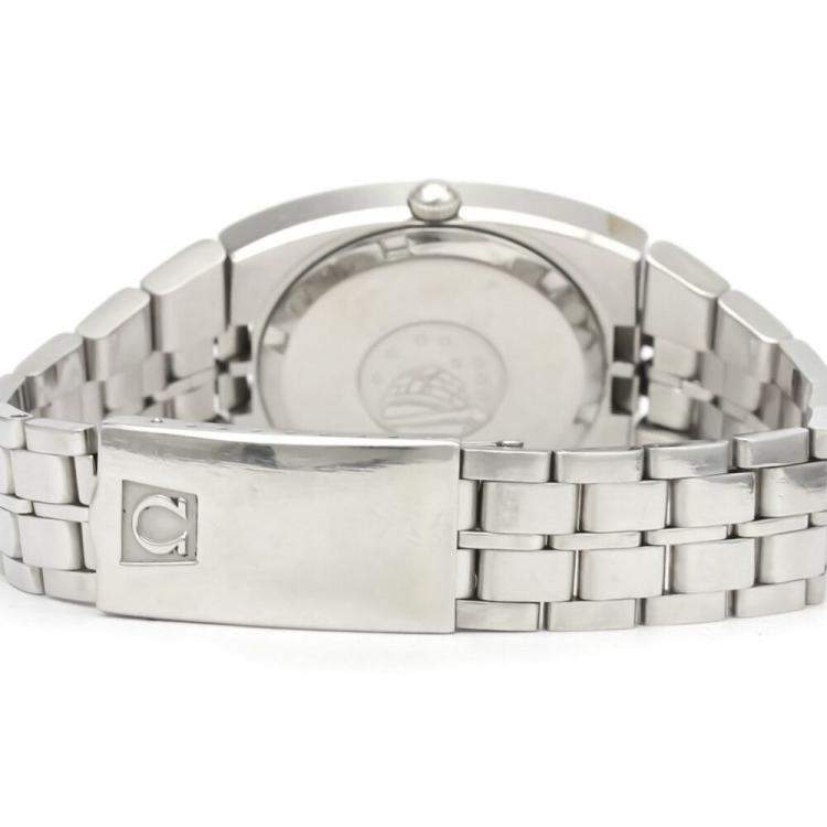 Pre Owned Omega Silver Stainless Steel Constellation Day Date Automatic 168.045 Men's Wristwatch 36 MM