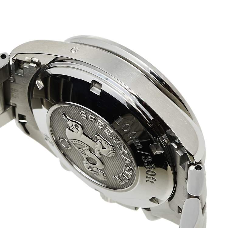 Pre Owned Omega Silver Stainless Steel Speedmaster 178.0068 Automatic Men's Wristwatch 39 mm