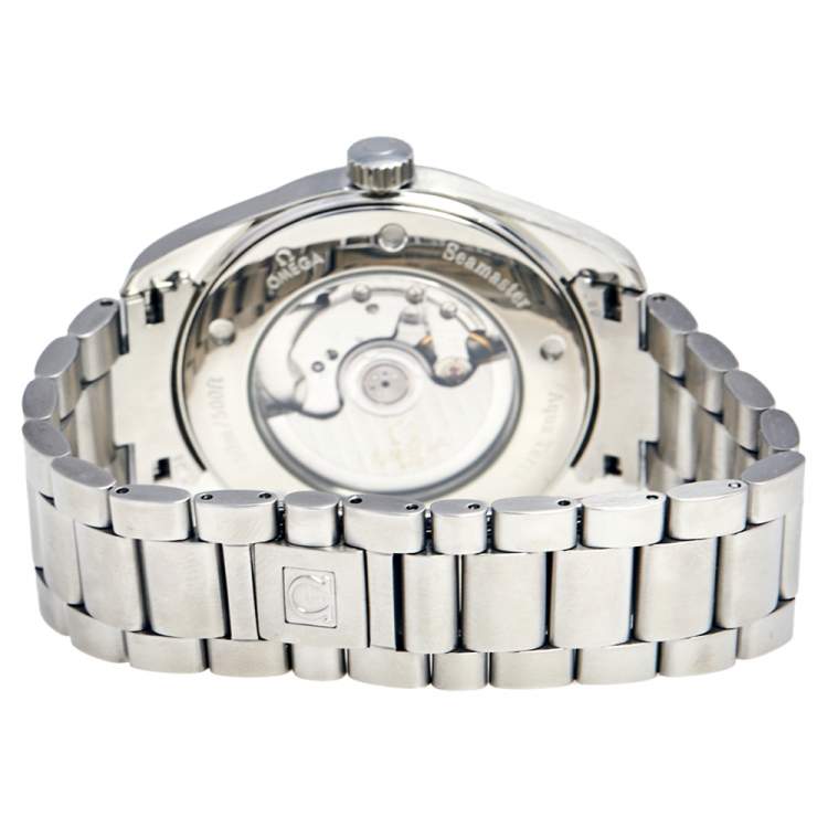 Pre Owned Omega Black Stainless Steel Aqua Terra Railmaster 2802.52.31 Men's Wristwatch 41 mm