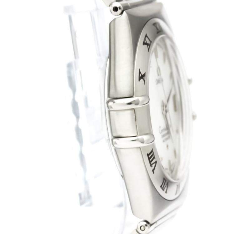 Pre Owned Omega MOP Stainless Steel Constellation Ruby LTD Edition 1516.76 Men's Wristwatch 36 MM