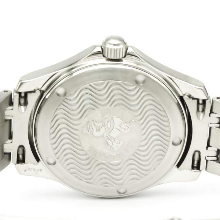 Pre Owned Omega Black Stainless Steel Seamaster 120M Quartz 2511.50 Men's Wristwatch 36 MM