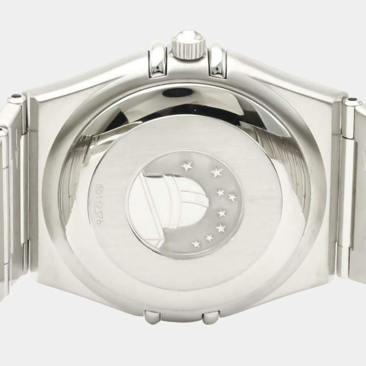 Pre Owned Omega Silver Stainless Steel Constellation Chronometer Automatic 1502.30 Men's Wristwatch 36 MM