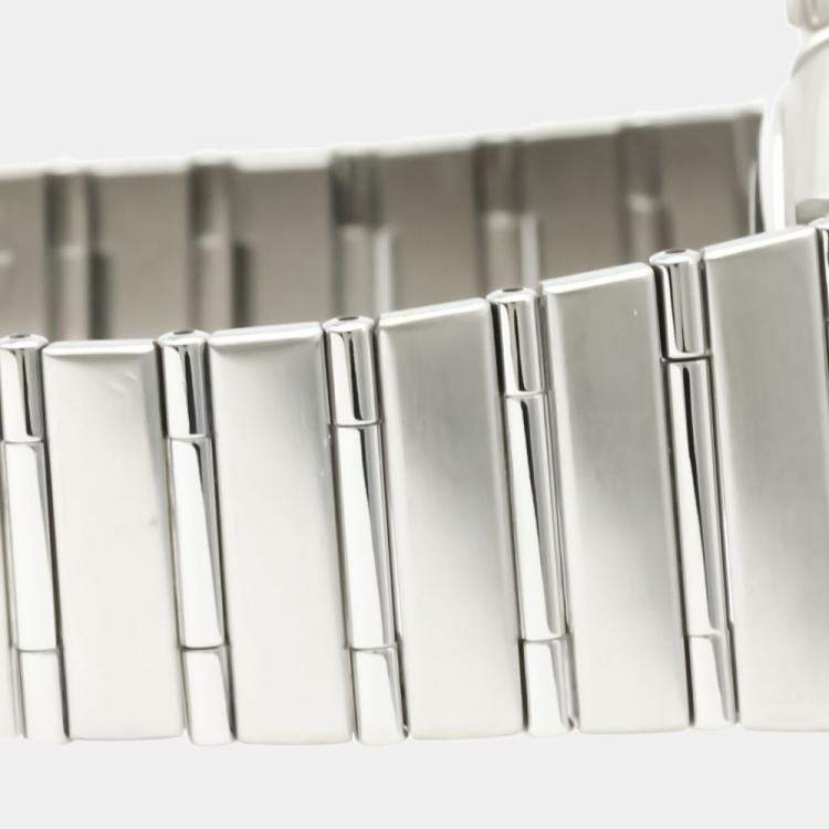 Pre Owned Omega Silver Stainless Steel Constellation Chronometer Automatic 1502.30 Men's Wristwatch 36 MM