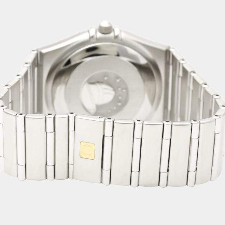 Pre Owned Omega Silver Stainless Steel Constellation Chronometer Automatic 1502.30 Men's Wristwatch 36 MM