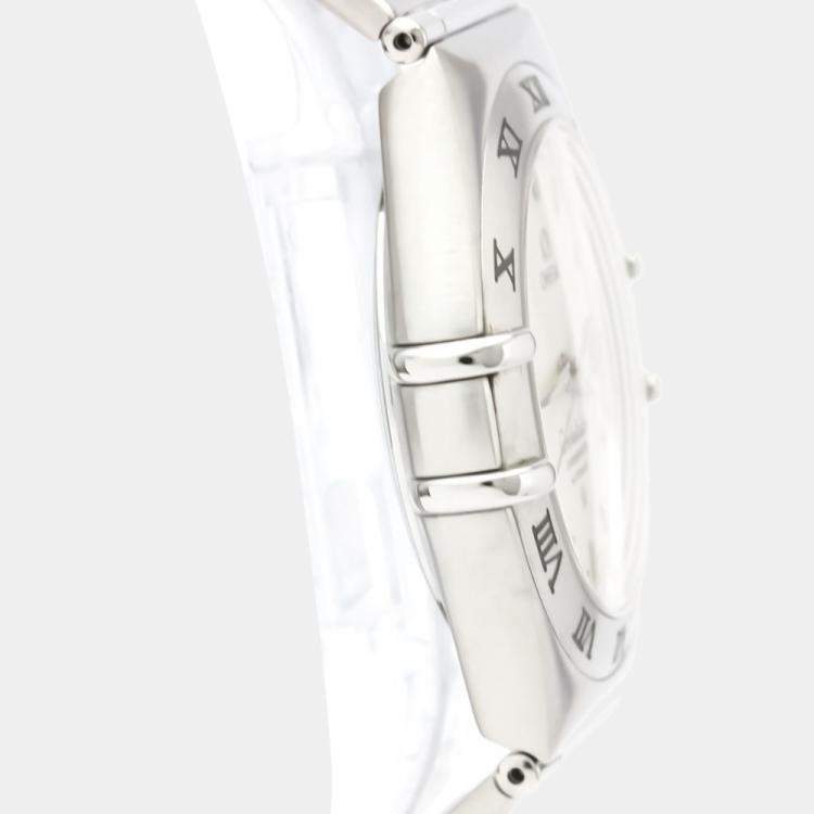 Pre Owned Omega Silver Stainless Steel Constellation Chronometer Automatic 1502.30 Men's Wristwatch 36 MM