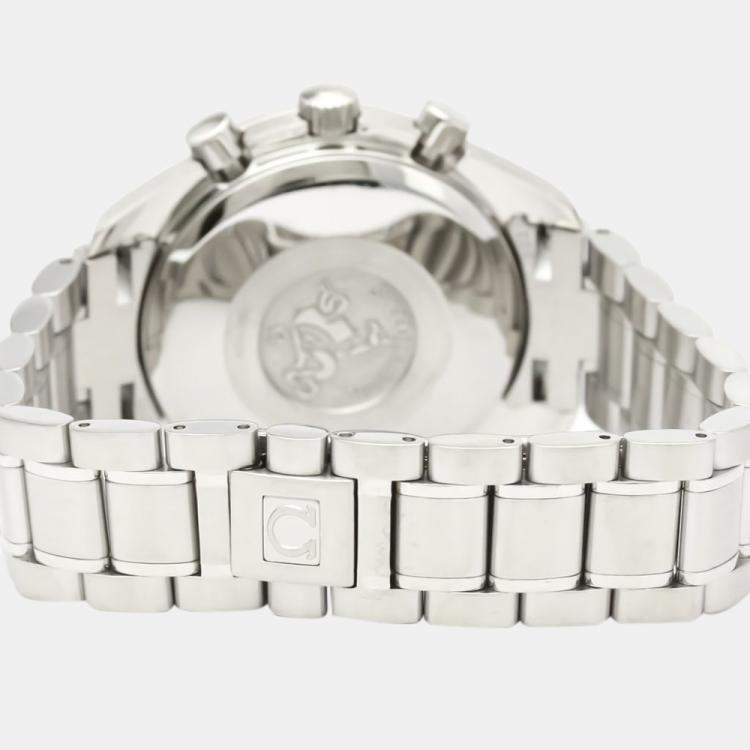 Pre Owned Omega Black Stainless Steel Speedmaster Date 3513.50 Automatic Men's Wristwatch 39 MM