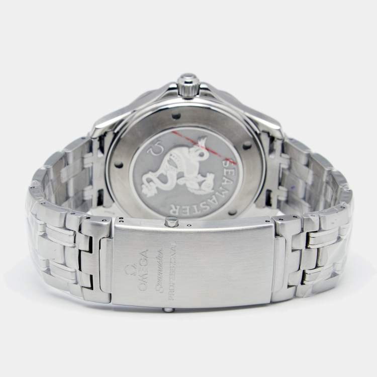 Pre Owned Omega Blue Stainless Steel Seamaster Professional 2221.80.00 Men's Wristwatch 41 mm