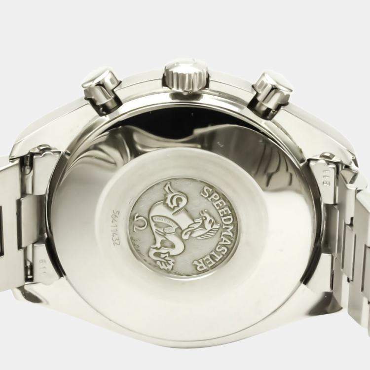 Pre Owned Omega Black Stainless Steel Speedmaster Automatic 3510.50.00 Men's Wristwatch 39 MM