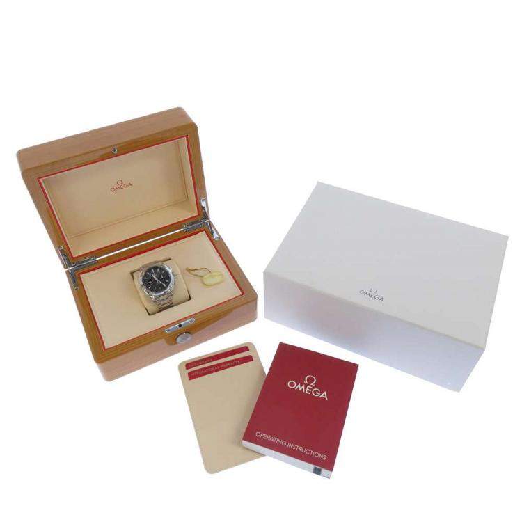 Pre Owned Omega Grey Stainless Steel Seamaster GMT Chrono 231.10.43.52.06.001 Men's Wristwatch 43 mm