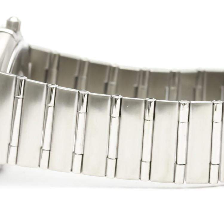 Pre Owned Omega Silver Stainless Steel Constellation Quartz 1512.30 Men's Wristwatch 33 mm