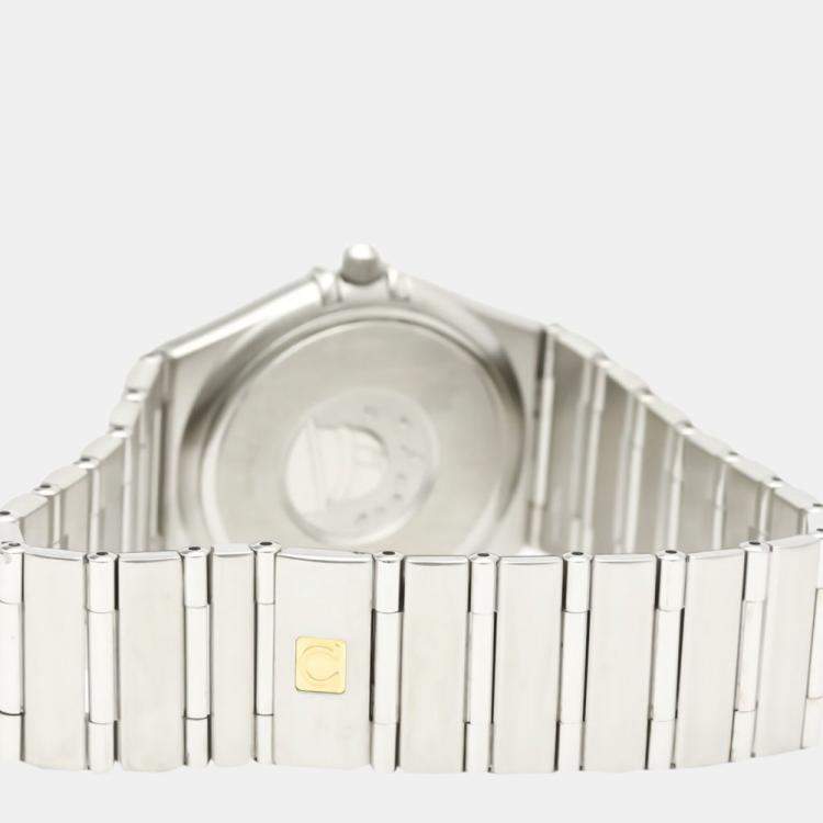 Pre Owned Omega Silver Stainless Steel Constellation Quartz 1512.30 Men's Wristwatch 33 mm