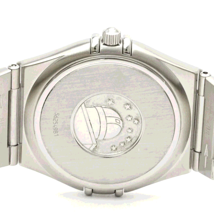 Pre Owned Omega Silver Stainless Steel Constellation 1512.30 Quartz Men's Wristwatch 33 mm