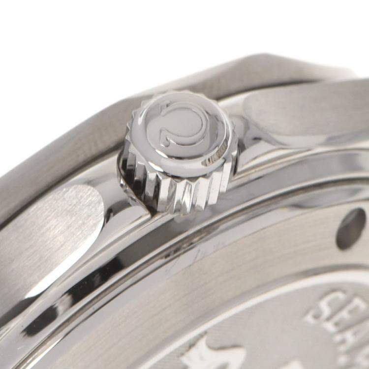 Pre Owned Omega Blue Stainless Steel Seamaster Professional 2222.80 Automatic Men's Wristwatch 36 mm