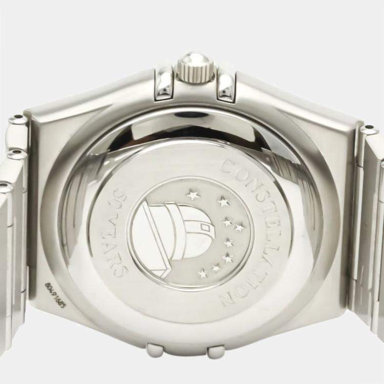 Pre Owned Omega Silver Stainless Steel Constellation 1504.35 Automatic Men's Wristwatch 40 mm