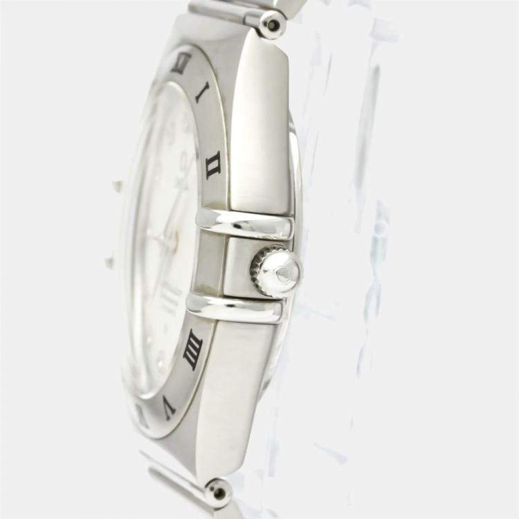 Pre Owned Omega Silver Stainless Steel Constellation 1504.35 Automatic Men's Wristwatch 40 mm