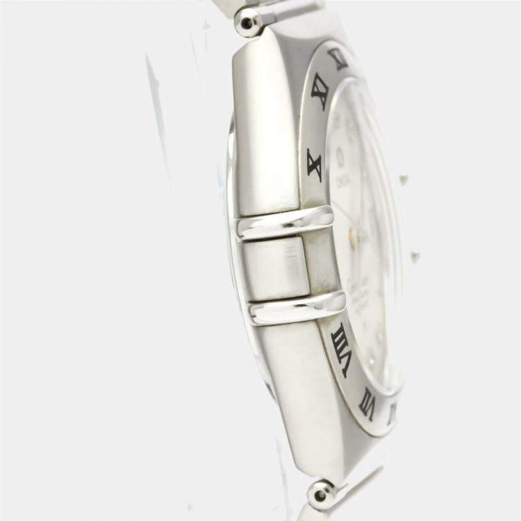 Pre Owned Omega Silver Stainless Steel Constellation 1504.35 Automatic Men's Wristwatch 40 mm