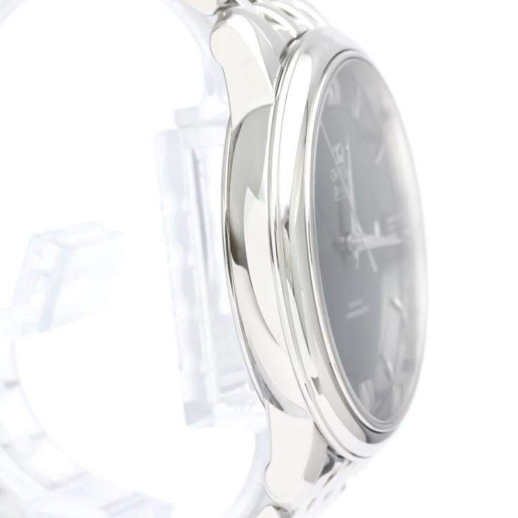 Pre Owned Omega Blue Stainless Steel De Ville Prestige 424.10.40.20.03.001 Automatic Men's Wristwatch 40 mm