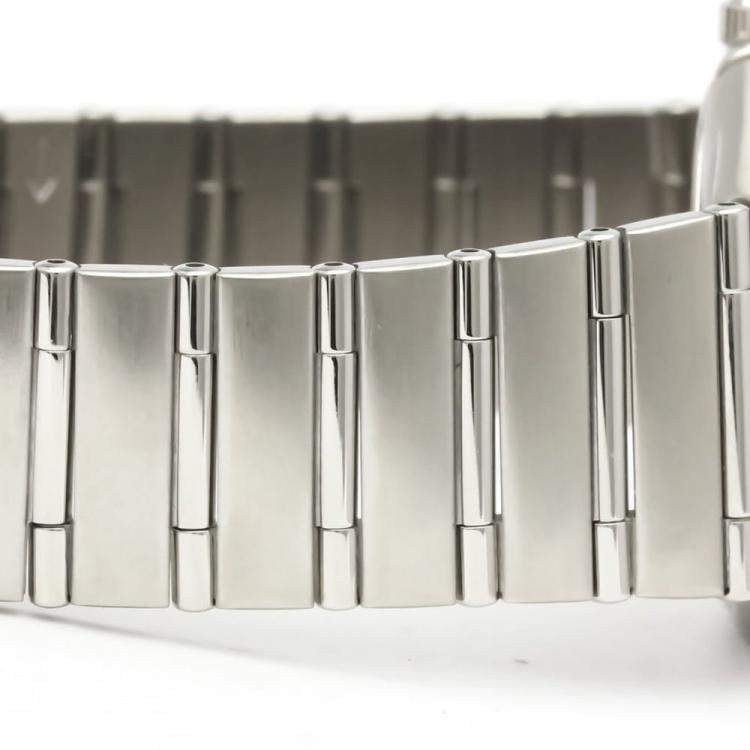 Pre Owned Omega Silver Stainless Steel Constellation 1512.30 Quartz Men's Wristwatch 33 mm