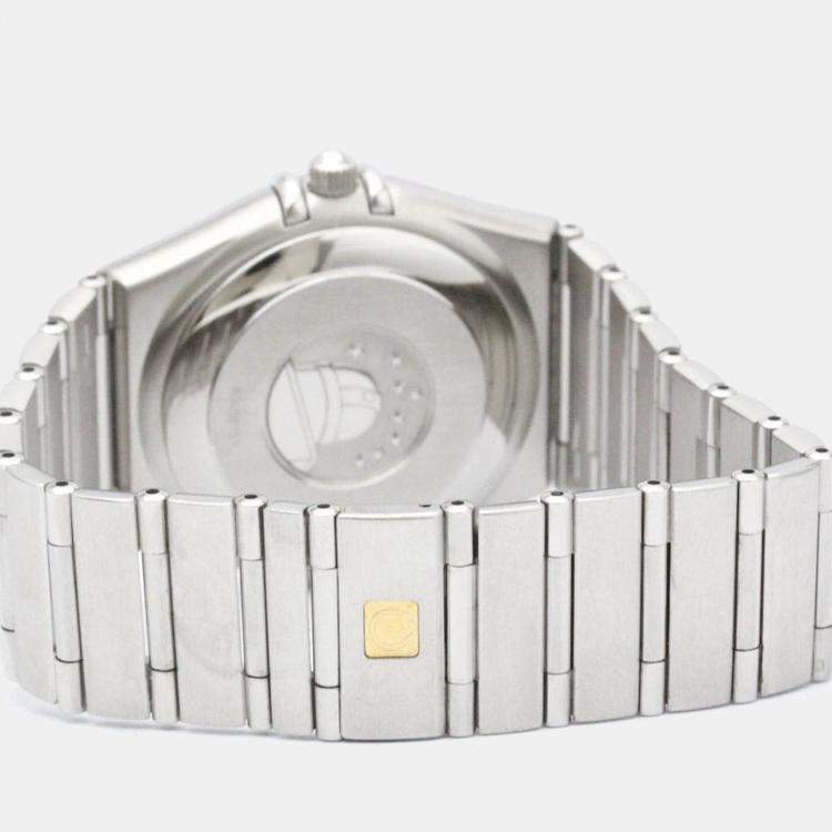 Pre Owned Omega Grey Stainless Steel Constellation 1502.40 Automatic Men's Wristwatch 35 mm