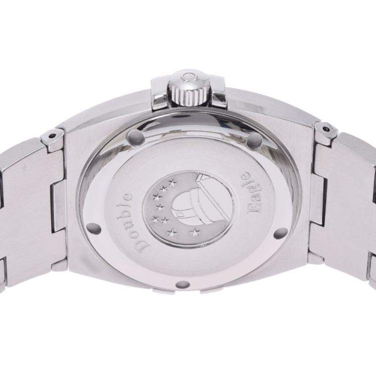 Pre Owned Omega Black Stainless Steel Constellation 1531.51 Men's Wristwatch 37 mm