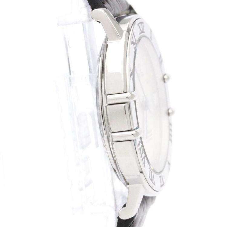 Pre Owned Omega Silver Stainless Steel Constellation 368.1075 Quartz Men's Wristwatch 36 mm