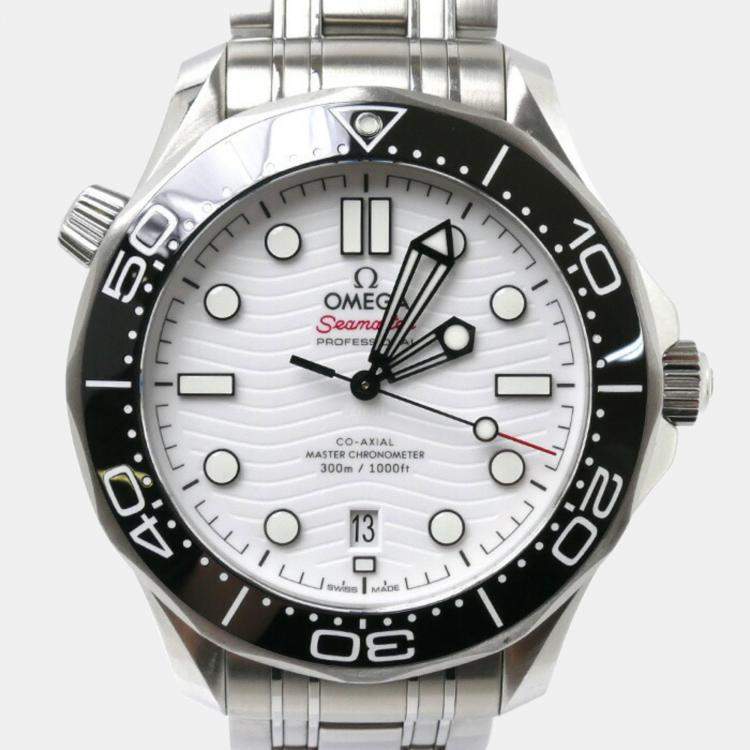 Omega White Stainless Steel Seamaster 210.30.42.20.04.001