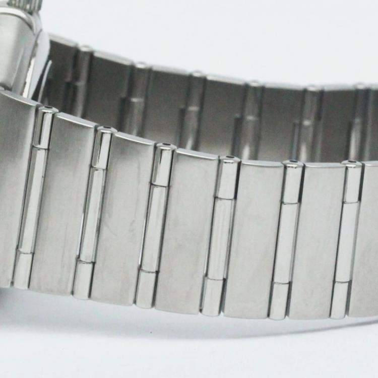 Pre Owned Omega Black Stainless Steel Constellation 1504.50 Automatic Men's Wristwatch 35 mm