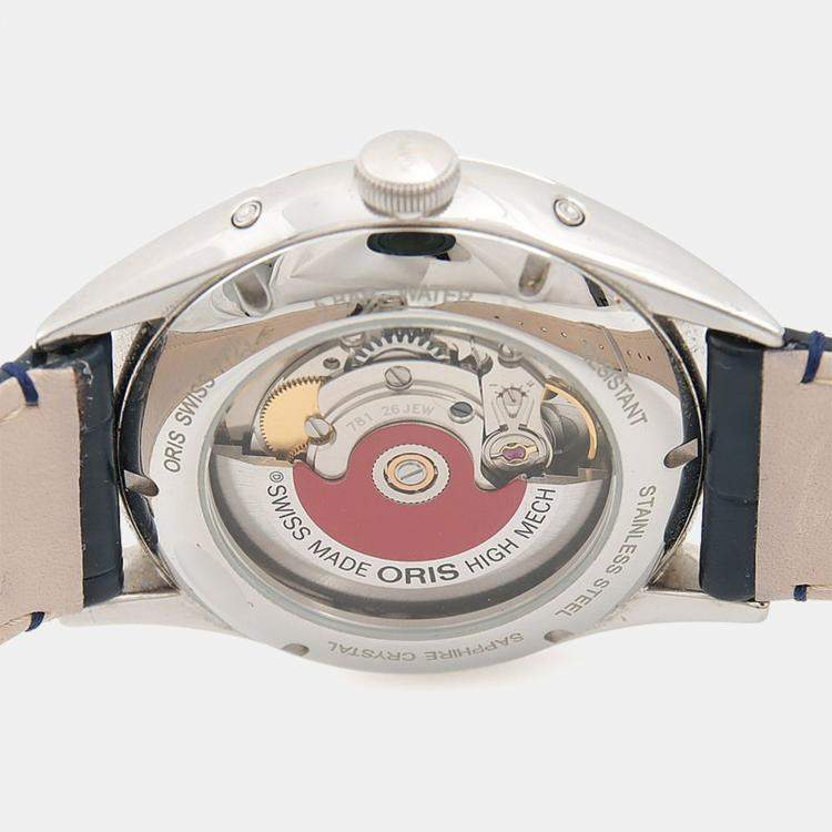 مملوكة مسبقًا Oris Artelier Moonphase 01 781 7729 4051-07 5 21 66FC Automatic White Stainless Steel Men's Wristwatch 40mm