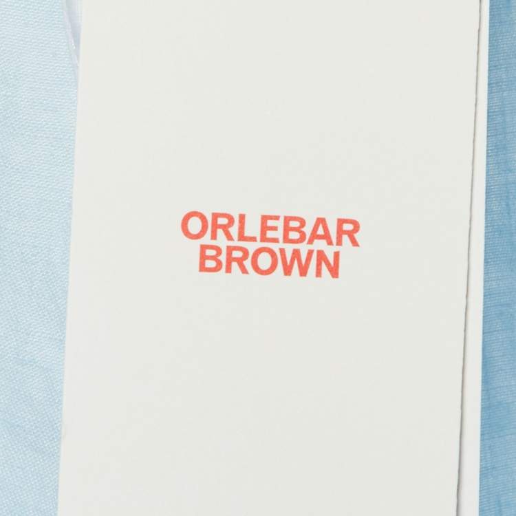 Pre Owned Orlebar Brown Ice Blue Linen Griffon Trousers L 