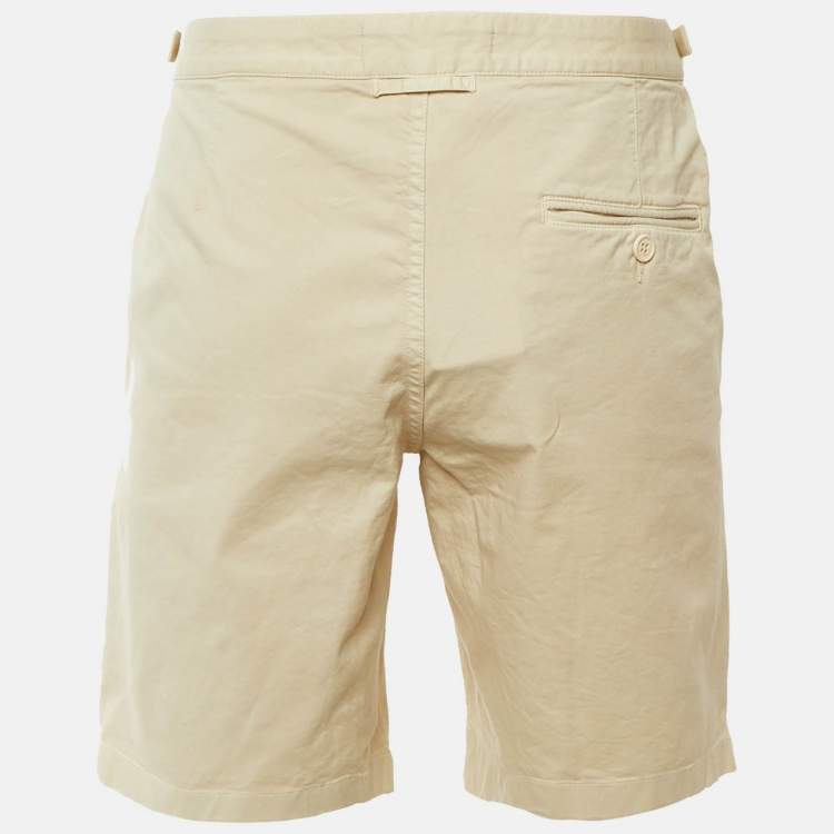 Pre Owned Orlebar Brown Beige Cotton Dane Shorts L/Waist 36"