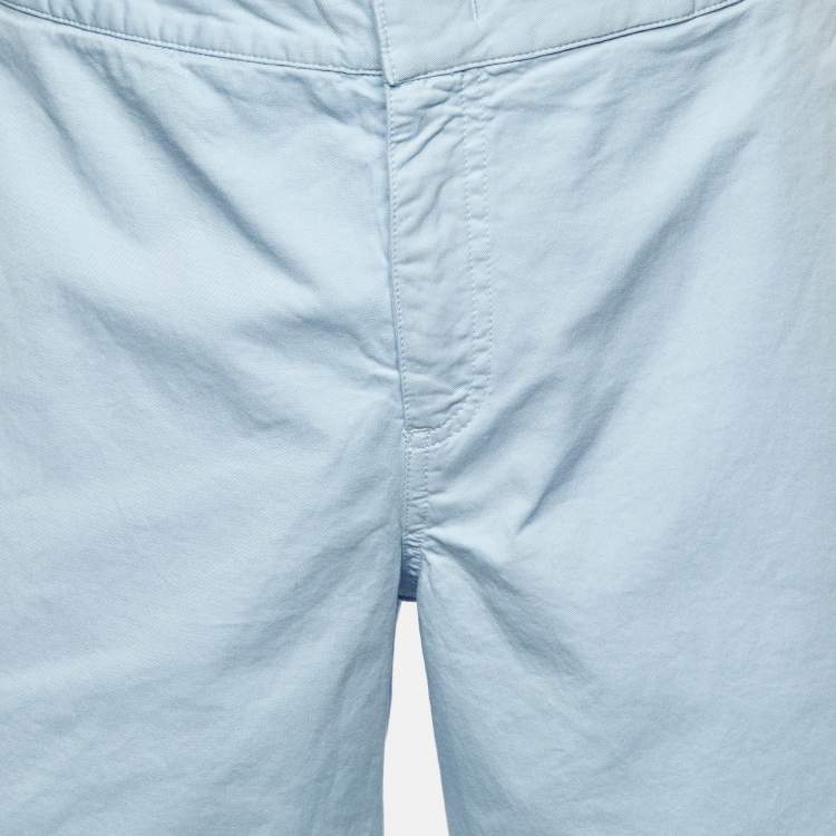 Pre Owned Orlebar Brown Blue Cotton Dane II Swim Shorts L/Waist 35"