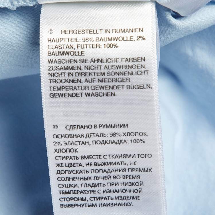 Pre Owned Orlebar Brown Blue Cotton Dane II Swim Shorts L/Waist 35"