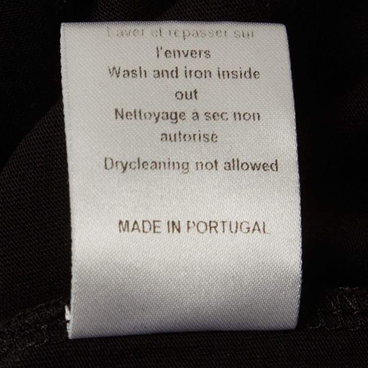 Pre Owned Paco Rabanne Black Montagne Print Jersey T-Shirt XL