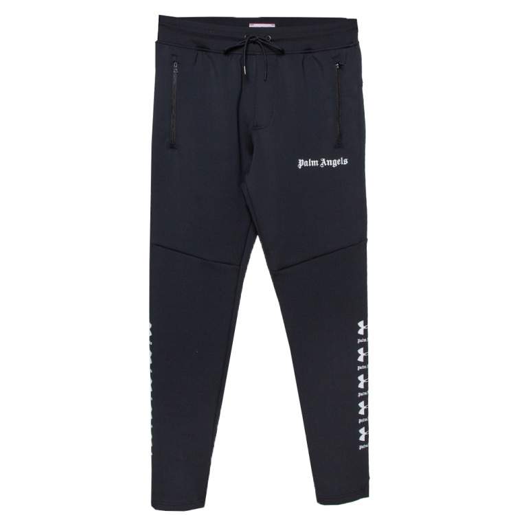 Palm Angels X Under Armour Black Jersey Slim Fit Jogger Pants M Palm Angels The Luxury