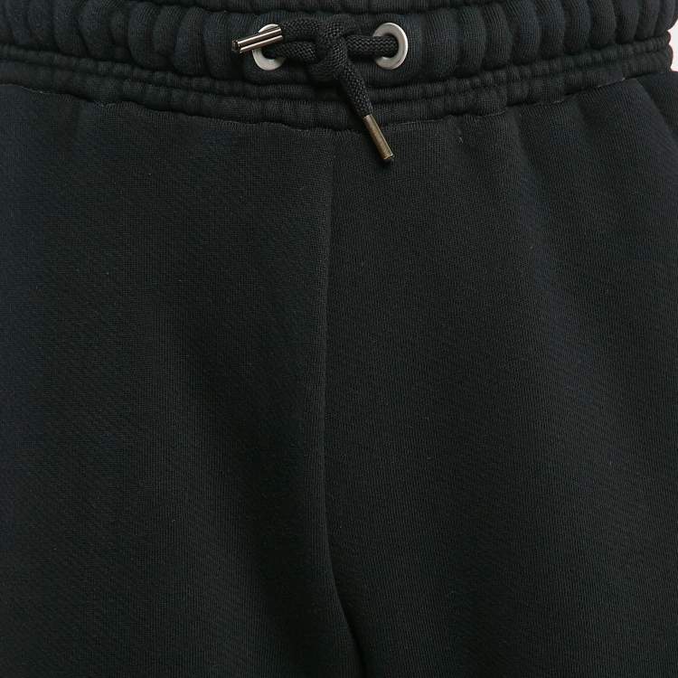 مملوكة مسبقًا Palm Angels Black Gothic Logo Print Cotton Knit Sweatpants XS