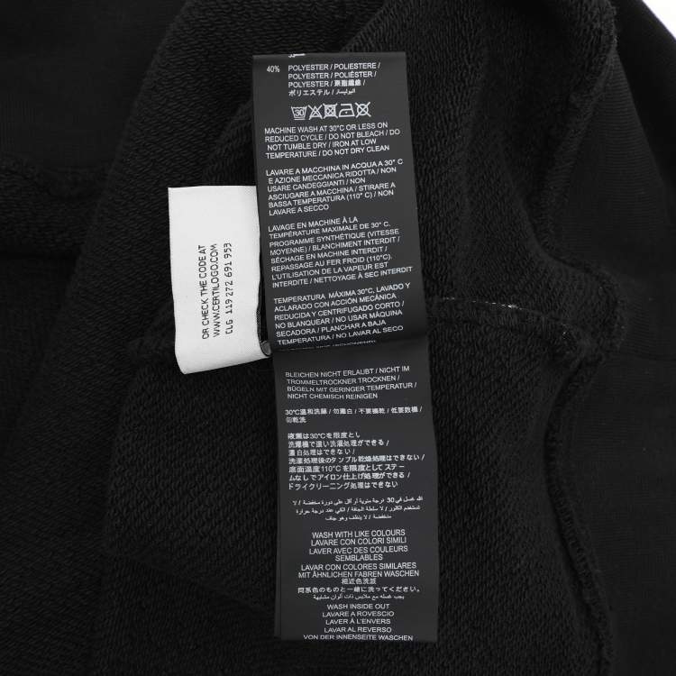 مملوكة مسبقًا Palm Angels Black Cotton Knit Hoodie XXL