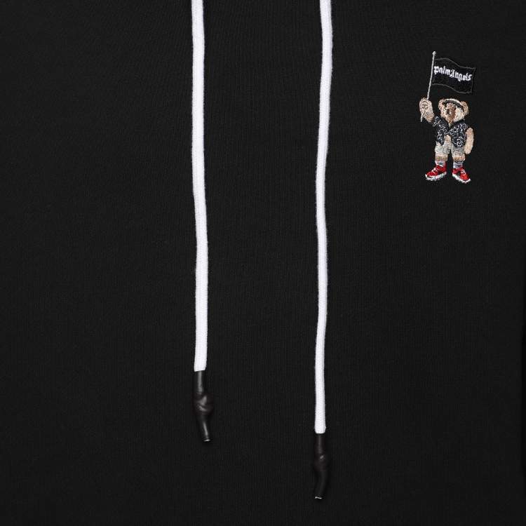 مملوكة مسبقًا Palm Angels Black Cotton Knit Hoodie XXL