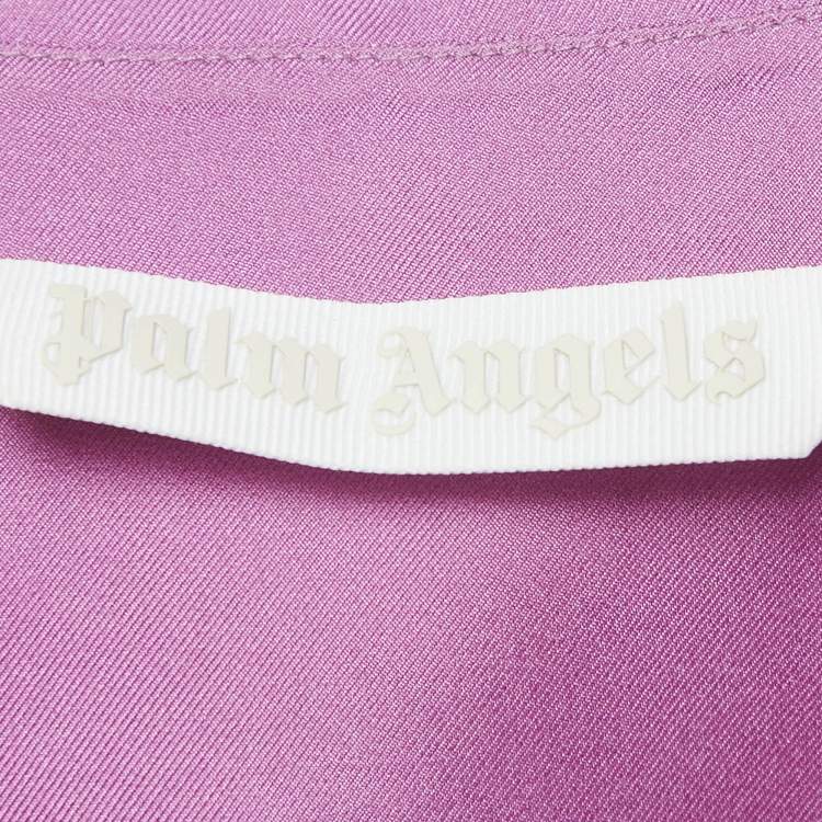 Pre Owned Palm Angels Pink Printed Silk Button Front Shirt XS 