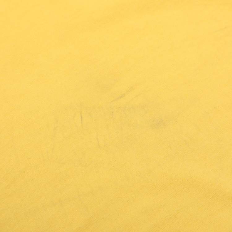 Pre Owned Palm Angels Yellow Teddy Print Cotton Crewneck T-Shirt S