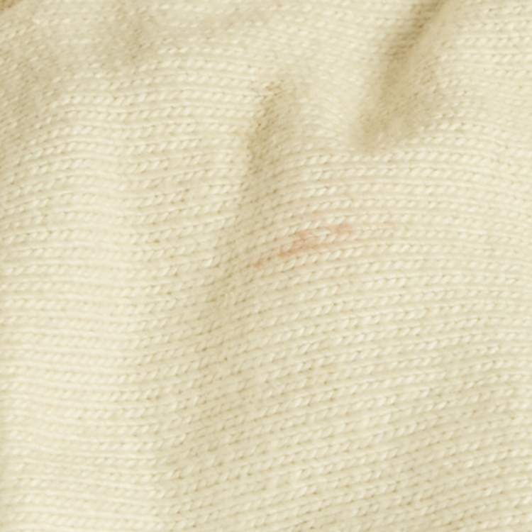 Pre Owned Palm Angels Beige Palma & Skull Print Cotton Sweatshirt M