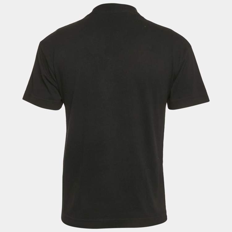 Pre Owned Palm Angels Black Sprayed Logo Jersey T-Shirt XXS