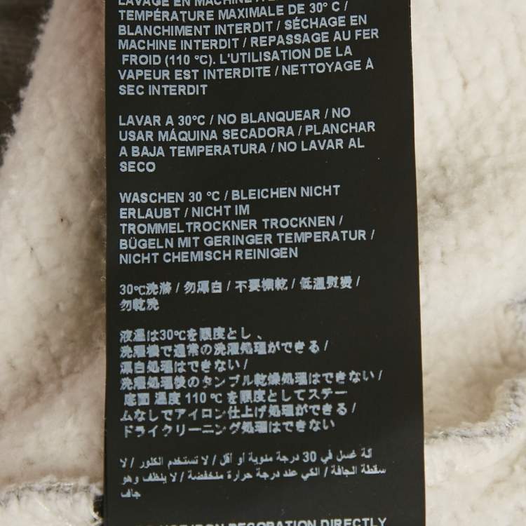 Pre Owned Palm Angels Grey Logo Print Cotton Hoodie XL