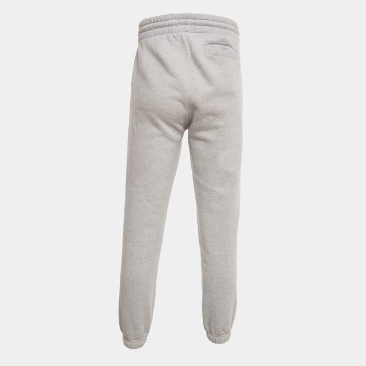 Pre Owned Palm Angels Grey Bandana Applique Cotton Joggers XS