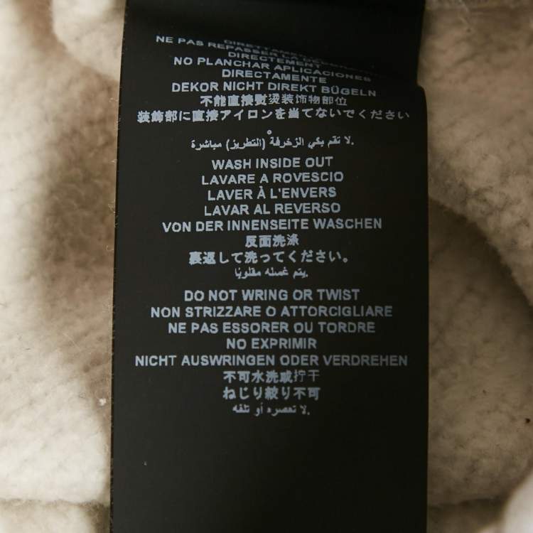 Pre Owned Palm Angels Grey Bandana Applique Cotton Joggers XS