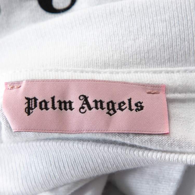 Pre Owned Palm Angels X Ice Cream White Skull Print Cotton T-Shirt L