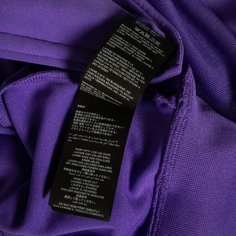 Pre Owned Palm Angels Purple Jersey Track Jacket XL