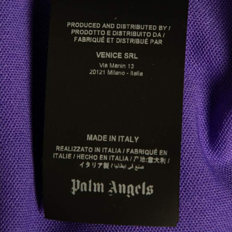 Pre Owned Palm Angels Purple Jersey Track Jacket XL